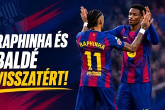 Raphinha visszatért! A Barcelona sztárja újra együtt edz a csapattal