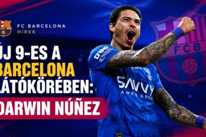 Új 9-es a Barcelona látókörében: Darwin Núñez