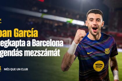 Joan García megkapta a Barcelona legendás mezszámát