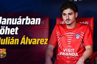 Nem lesz új kilences: a Barcelona télig vár Julián Álvarezre