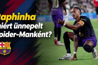 Raphinha elárulta, miért ünnepelt Spider-Manként az Elche ellen