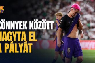 Rémület Barcelonában: Gavi sírva hagyta el a pályát