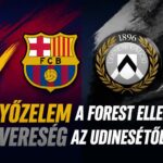 Barcelona: győzelem a Forest ellen, vereség az Udinesétől
